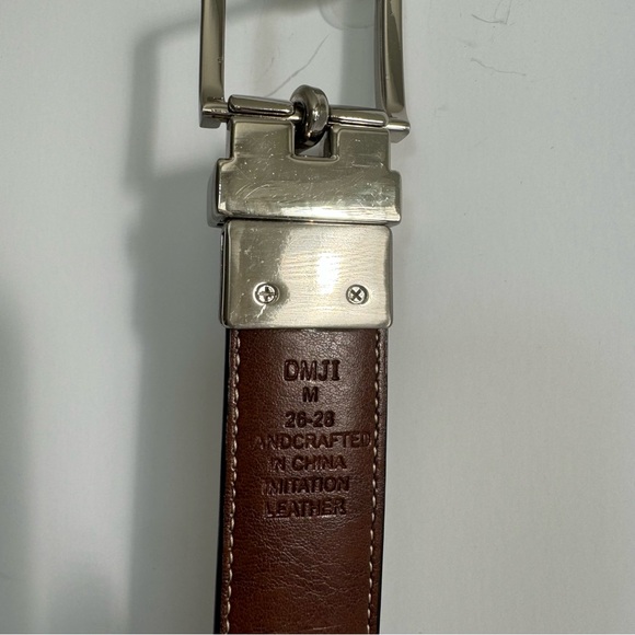 Black Leather Dress Belt Men’s Size 28 - Picture 4 of 4